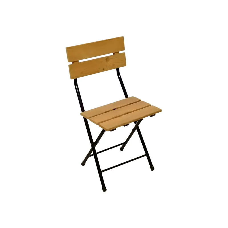 میز و صندلی سفری تاشو 2 نفره دسیچو مدل چوبی کد 2060 مجموعه 3 عددی - Image 6