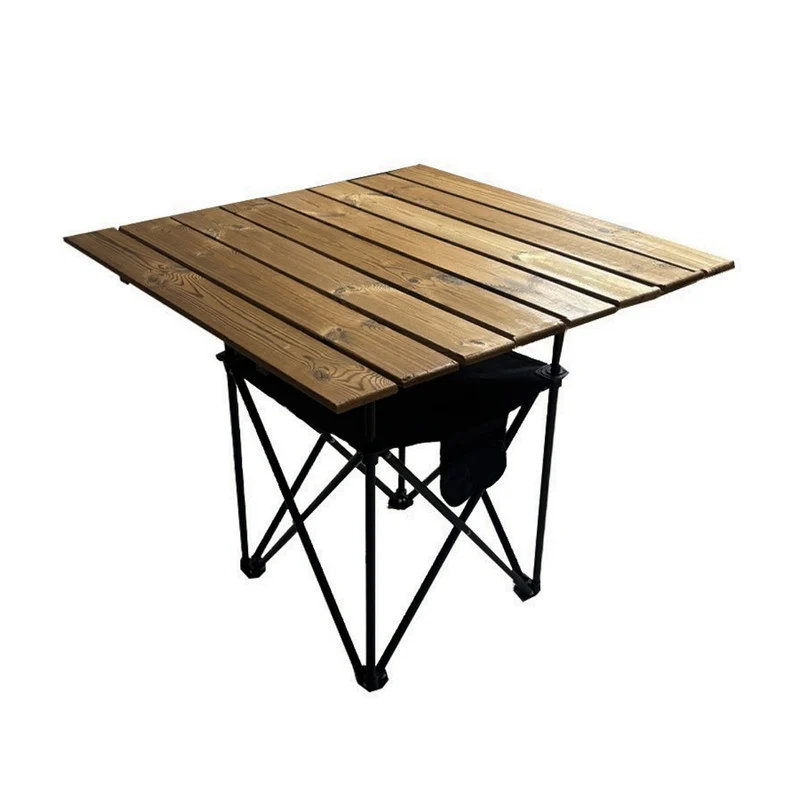 میز سفری تاشو ترکایش مدل چوبی سایز صفحه 80×80 سانتی متر - Image 3