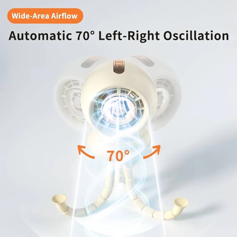 پنکه رومیزی مدل LLD-F91 ظرفیت 3600 میلی آمپر ساعت - Image 4