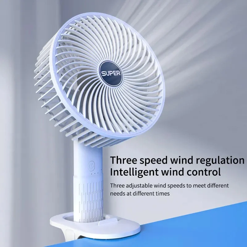 پنکه شارژی مدل Circulation Clamp Fan ظرفیت 1200 میلی آمپر ساعت - Image 2