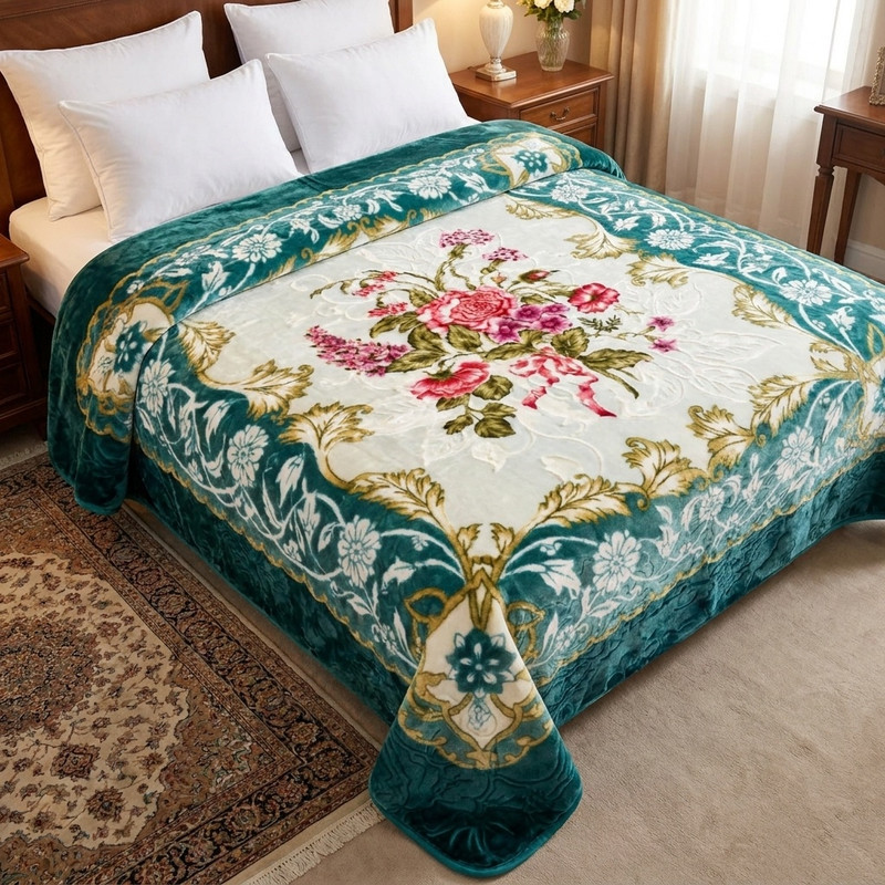 پتو دو نفره گلبافت مدل برتر کد 137 سایز 220x240 سانتیمتر - Image 2