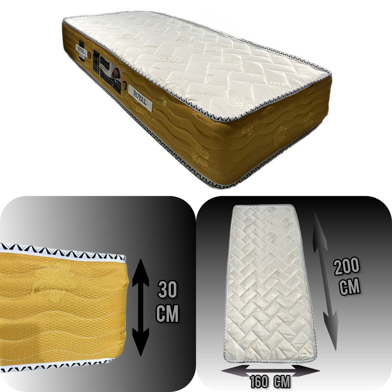 تشک رویال مدل دیبا طبی فنری A30 دونفره سایز 200×160 سانتی متر - Image 2