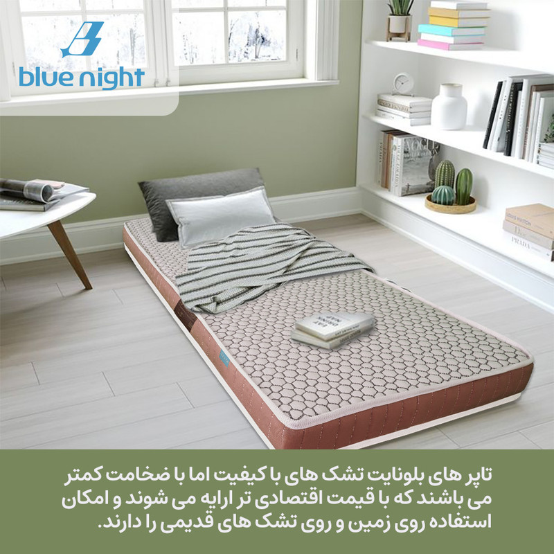 تشک طبی بلونایت مدل تاپرVento یک نفره سایز 90x200 سانتی متر - Image 3