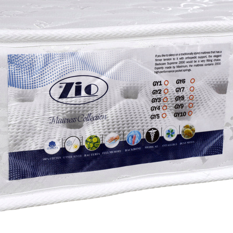 تشک زیو مدل سوپر طبی فنری پرین9 یک نفره سایز 200×90 سانتی متر - Image 6