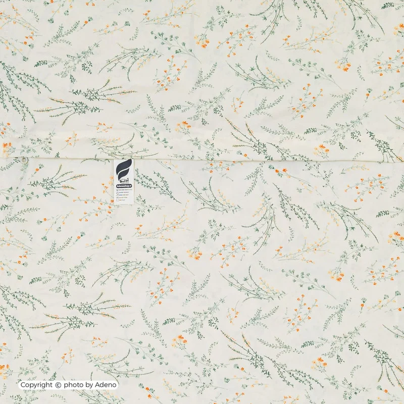 ملحفه تشک مهمان نخ پنبه آدنو مدل رومین کد IR213 سایز 90x190 سانتی متر - Image 4