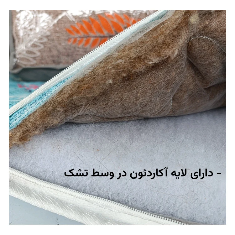 تشک مهمان اسپی توره مدل پشمی کد KH01 یک نفره سایز 90*190 سانتی متر - Image 13