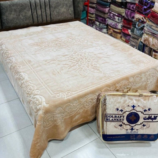 پتوی گلبافت مدل برتر گل برجسته سایز 240x220 سانتی متر - Image 8