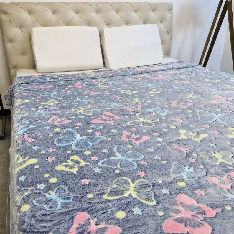 پتو مسافرتی 1 نفر ویراگیتا مدل شبنما پروانه سایز 150x200 سانتیمتر - Image 5