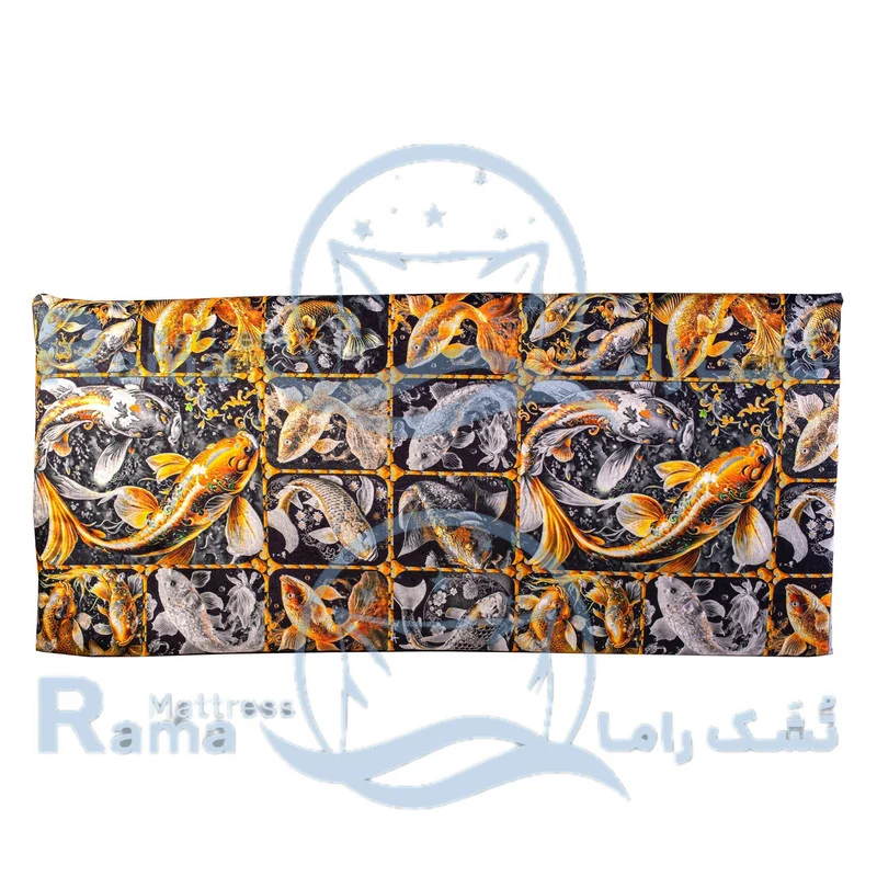 تشک مهمان مدل مخمل طرح ماهی کد 28 یک نفره سایز 90×190 سانتی متر - Image 5