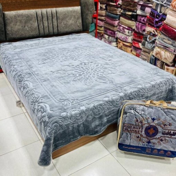 پتوی گلبافت مدل برتر گل برجسته سایز 240x220 سانتی متر - Image 7