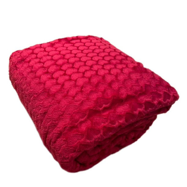 پتو یک نفره گلبافت مدل قلبی سایز 200x150 سانتیمتر - Image 2