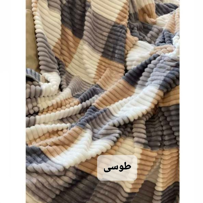 پتو مسافرتی مدل پلیسه کد w 200 سایز 200× 150 سانتی متر - تصویر 6