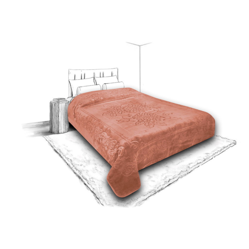 پتو 1 نفره گلبافت مدل برتر گل برجسته سایز 220x160 سانتیمتر - Image 11