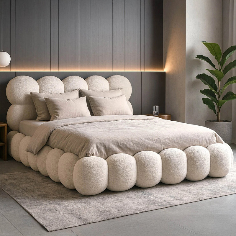 تخت خواب تدی دونفره لوکس مدل پنبه سایز 200×160 سانتی متر - Image 10