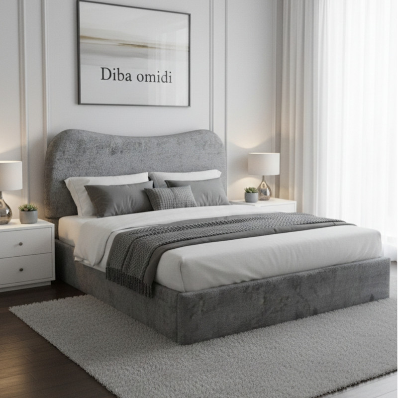 تخت خواب چوبی دونفره مدل تدی 7750 سایز 200×160 سانتی متر - تصویر 2
