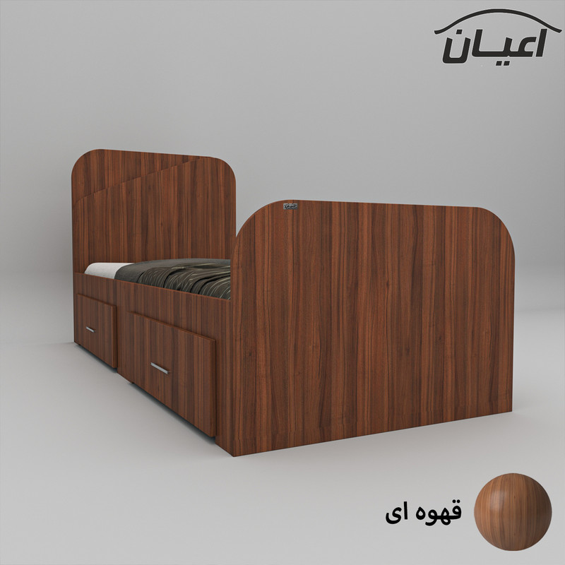 تخت خواب یکنفره اعیان مدل FH546 سایز 90x200 سانتی متر - Image 3