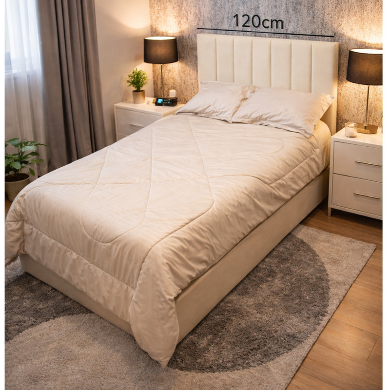 تخت خواب چوبی یک و نیم نفره مدل نیایش 1174 سایز 200×120 سانتی متر - Image 5