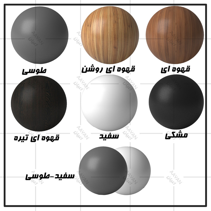 تخت خواب ملامینه یک نفره اعیان مدل FH932 سایز 120x200 سانتی متر - Image 11