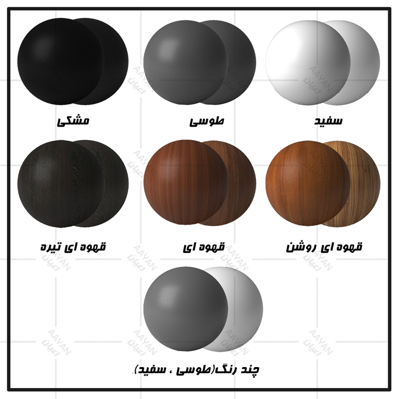 تخت خواب ملامینه یک نفره اعیان مدل FH981 سایز 90x200 سانتی متر - Image 12