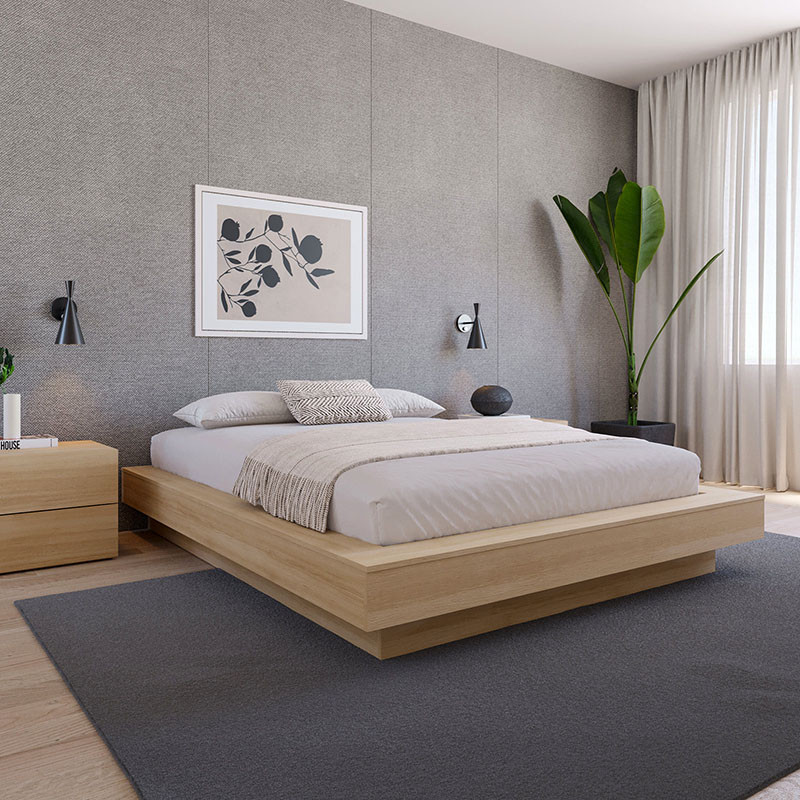 تخت خواب دونفره اسمردیس مدل R122 - MDF+ سایز 200x160 سانتی متر - Image 3