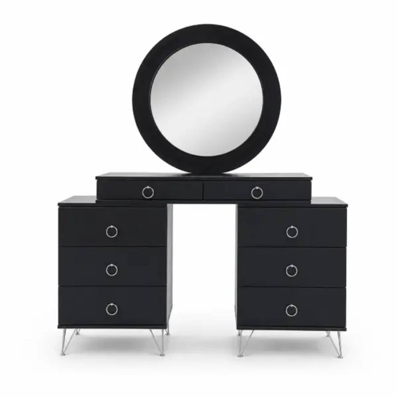 تختخواب ملامینه دو نفره مدل LA106 سایز 160x200 سانتیمتر مجموعه 5 عددی - Image 4
