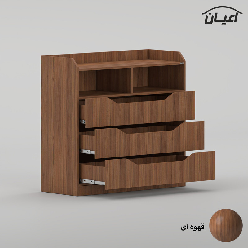 سرویس خواب ملامینه دو نفره اعیان مدل FH998 سایز 160x200 سانتی متر مجموعه 6 عددی - Image 11