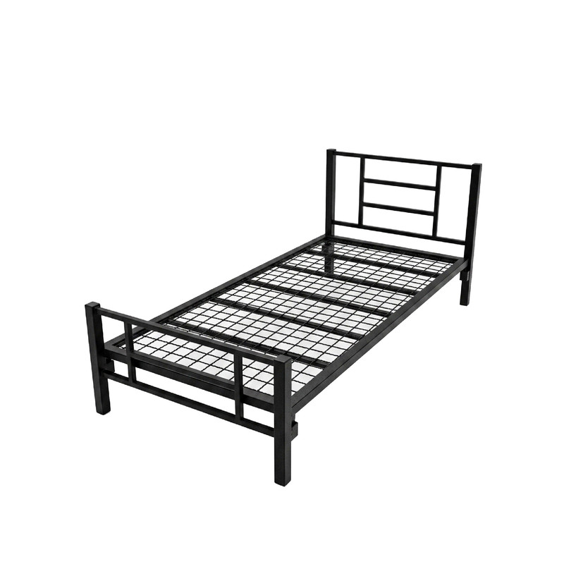تخت خواب فلزی یکنفره مدل AF01 سایز 200×90 سانتی متر همراه با تشک طبی - Image 3