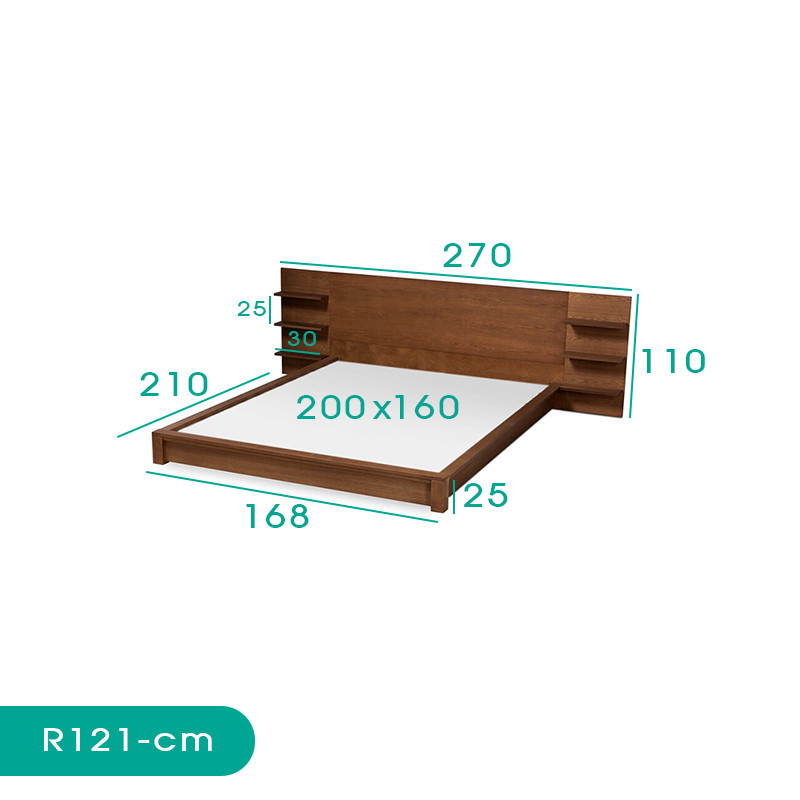تخت خواب دو نفره اسمردیس مدل R121 سایز160×200 - Image 8