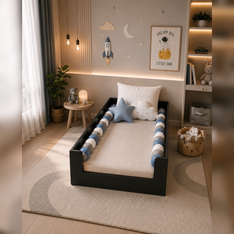 تختخواب ملامینه یک نفره مدل K20 سایز 70 * 130 سانتیمتر - Image 3