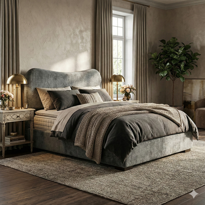 تخت خواب چوبی دونفره مدل تدی 7750 سایز 200×160 سانتی متر - تصویر 6