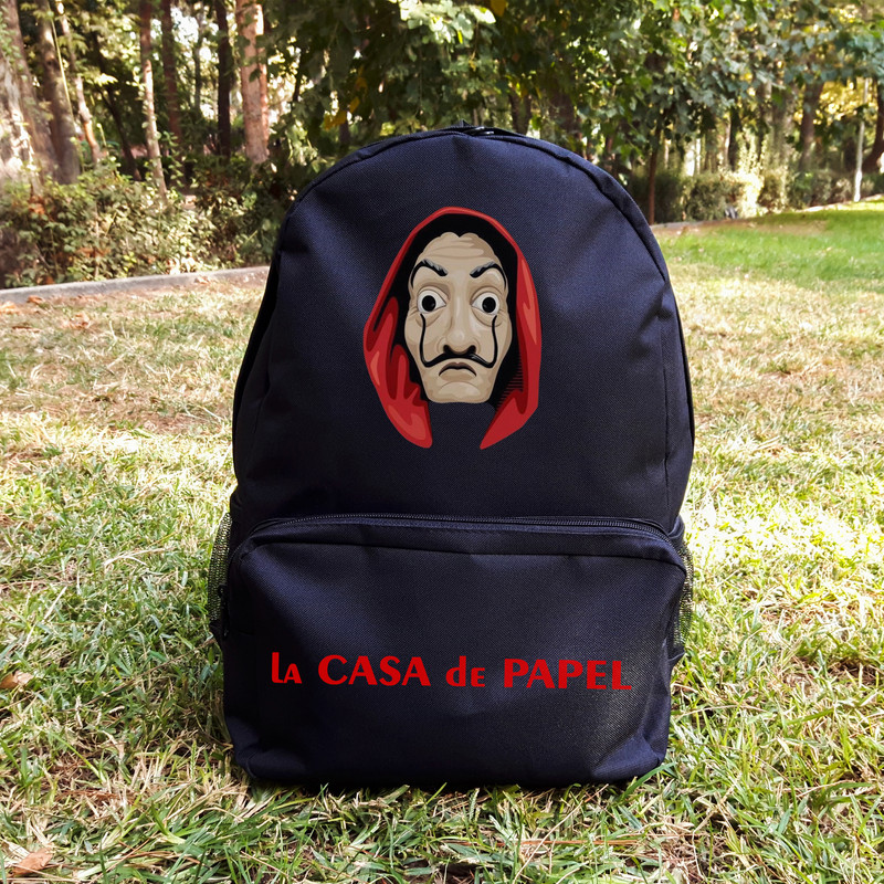 کوله پشتی طرح money heist کد KG-29 - Image 2