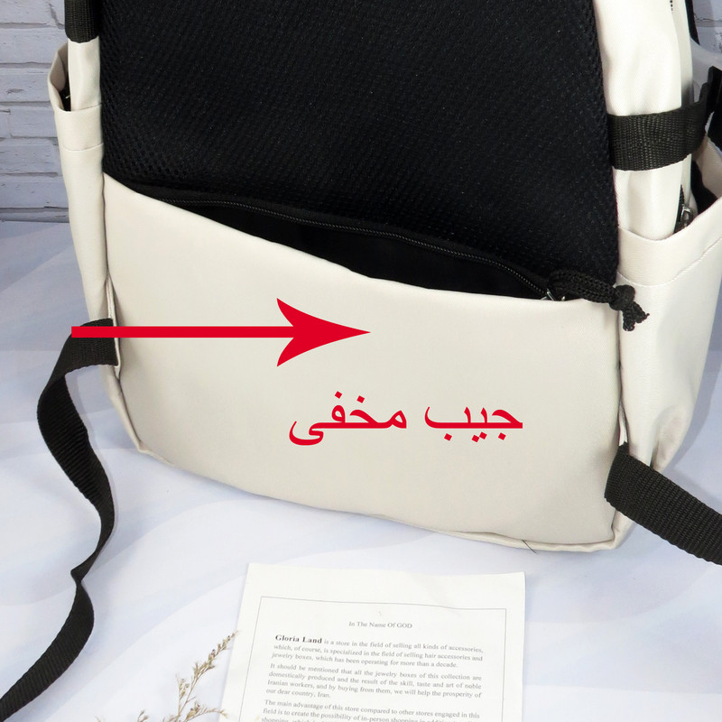 کوله پشتی مدرسه مدل پاستیلی کد G_Lnd_00019 - Image 9