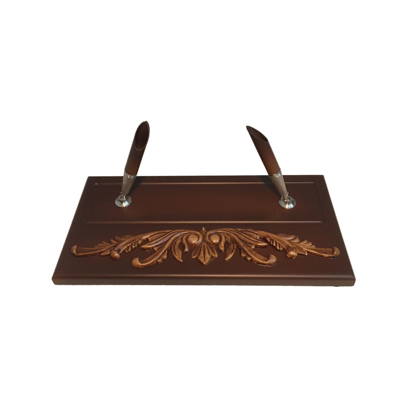 ست لوازم اداری رومیزی مدل مدیریتی Walnut inlaid design مجموعه 9 عددی - Image 5
