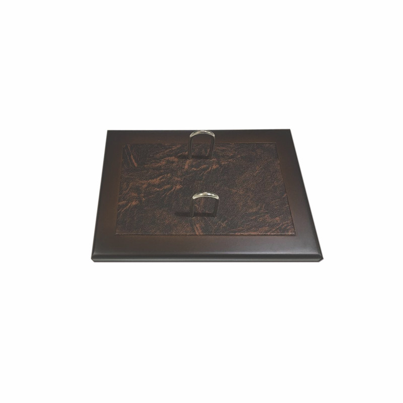 ست لوازم اداری رومیزی مدل piebaldleather&brownwood مجموعه 9 عددی - Image 2
