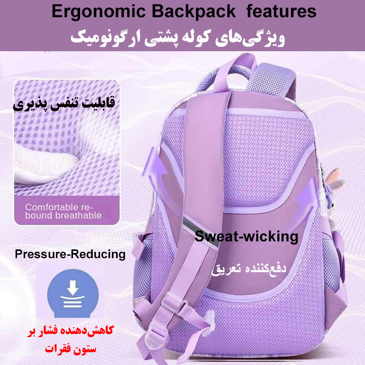 کوله پشتی مدرسه تونگدا مدل T2858 - Image 5