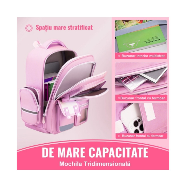 کوله پشتی مدل تانکی دخترانه خرگوش دار کد pink4709 - Image 5