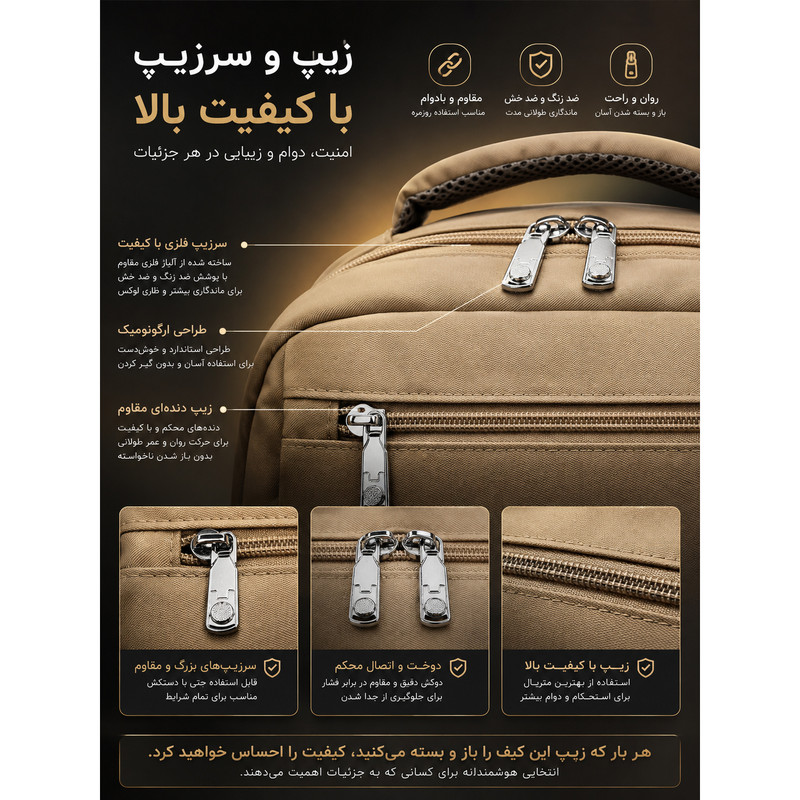 کوله پشتی مدرسه فشن مدل EVAN 333 - تصویر 4