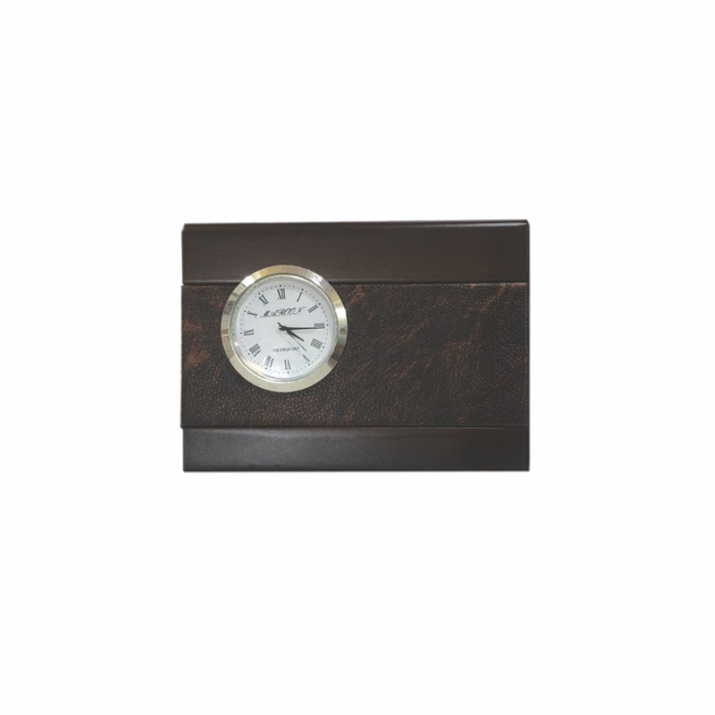 ست لوازم اداری رومیزی مدل piebaldleather&brownwood مجموعه 9 عددی - Image 5