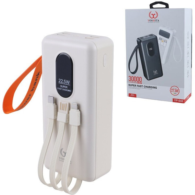 پاوربانک 22.5 وات یوشیتا مدل FAST CHARGE ظرفیت 30000 میلیآمپرساعت - تصویر 8
