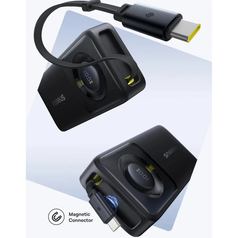پاوربانک بیسوس مدل 65W NOMOS ظرفیت 20000 هزار میلی آمپر همراه با کابل USB-C - تصویر 3