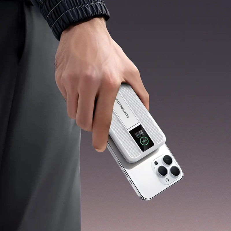 پاوربانک بیسیم 10000 میلی آمپری 30 وات پاورولوجی مدل PPB20910BK - Image 3
