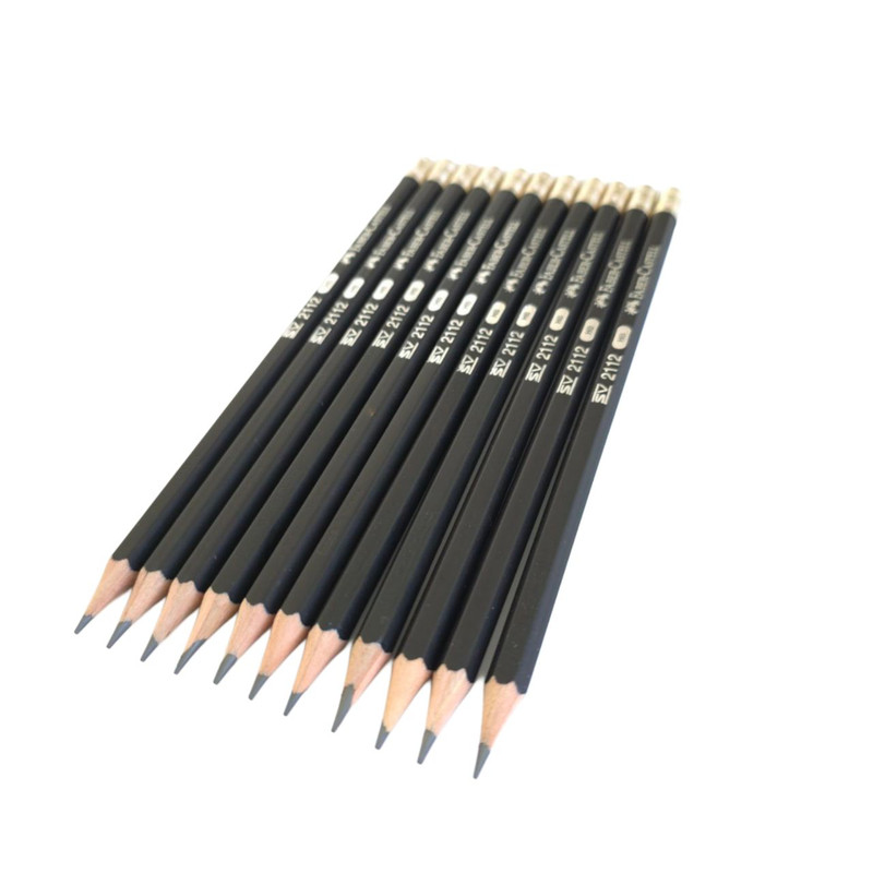 مداد مشکی فابر کاستل مدل HB2112 بسته 12 عددی - تصویر 4
