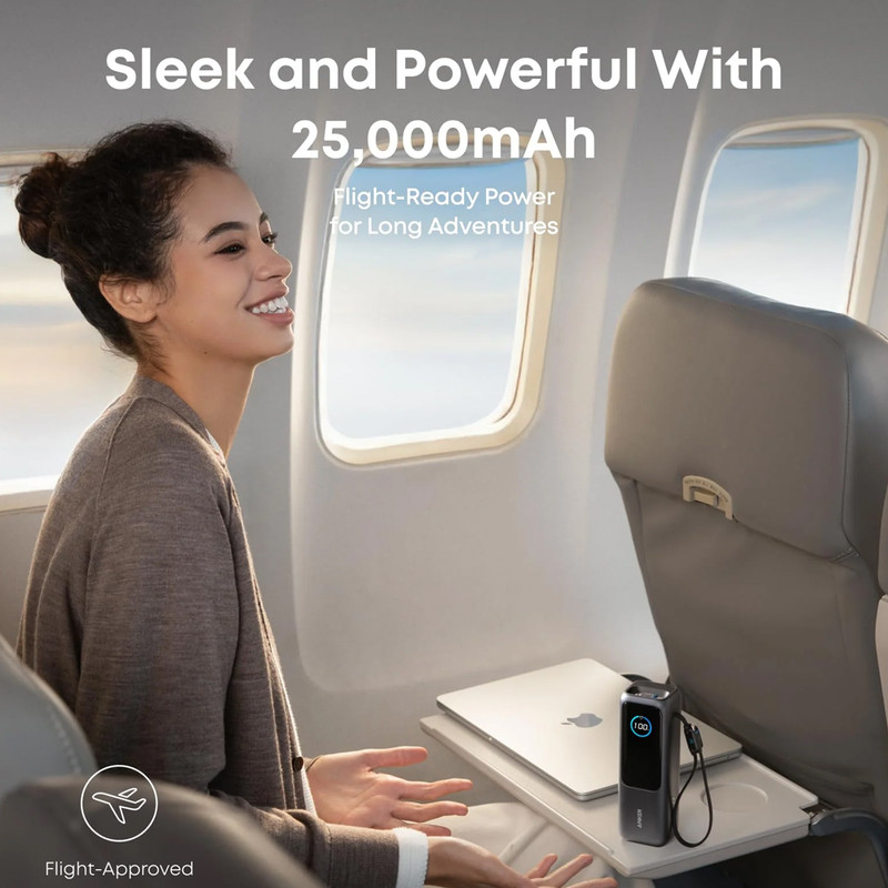 پاوربانک 100 وات انکر مدل A1695 ظرفیت 25000 میلی آمپر ساعت به همراه دو کابل USB-C - Image 11
