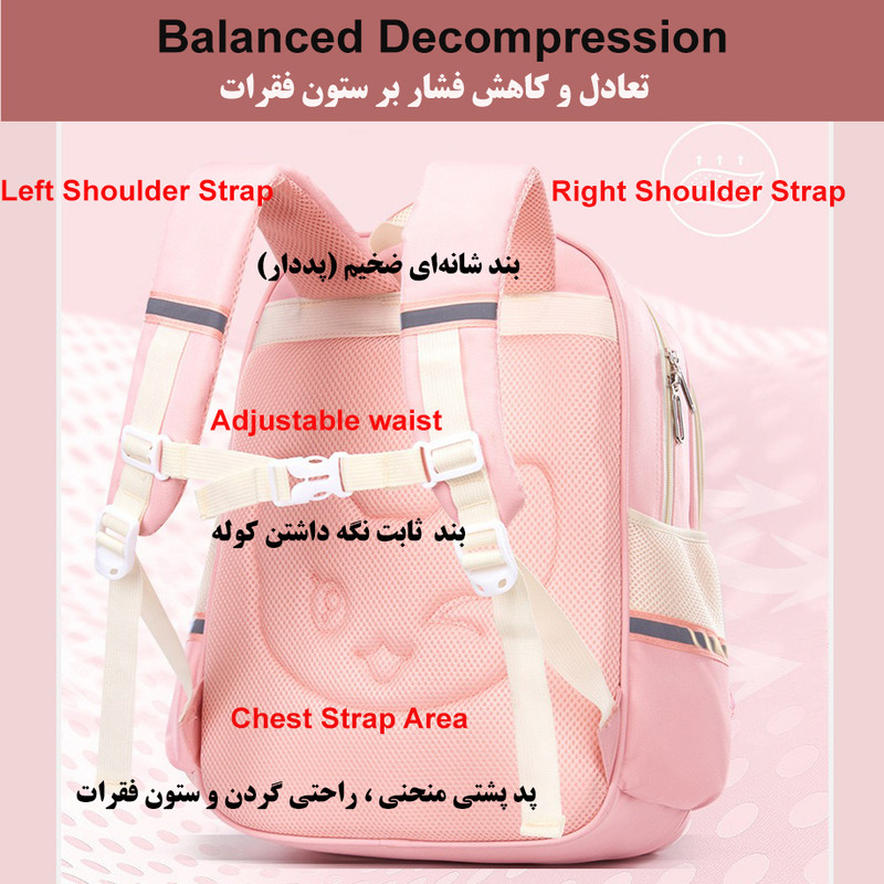 کوله پشتی مدرسه میو استار کد 5483 - Image 6