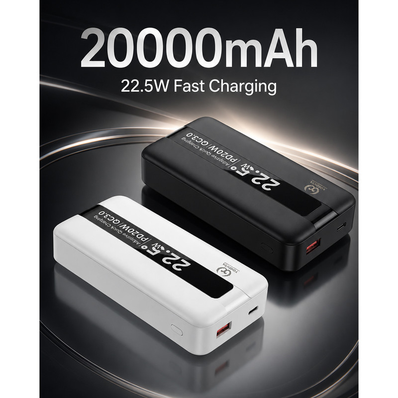 پاوربانک 22.5 وات یوشیتا مدل YP-021 ظرفیت 20000 میلیآمپرساعت به همراه سه عدد کابل USB-C/ لایتنینگ / USB-C - Image 6