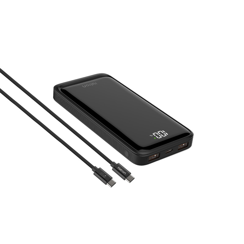 پاوربانک هترون مدل HPB1055G با ظرفیت 10000میلی آمپر ساعت - تصویر 2