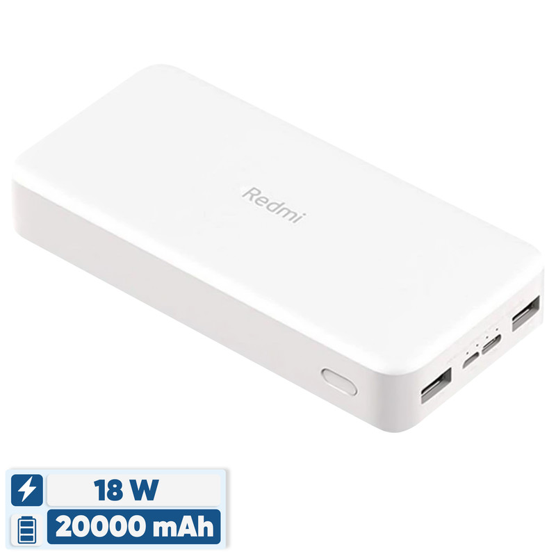 پاوربانک 18 وات شیائومی مدل Redmi ظرفیت 20000 میلیآمپرساعت - Image 2