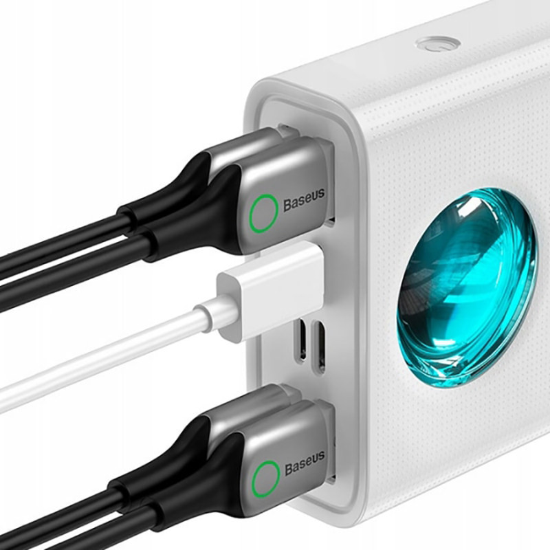 پاوربانک باسئوس مدل Ambilight dighital display BS-30KP365 ظرفیت 30000 میلی آمپرساعت - تصویر 3