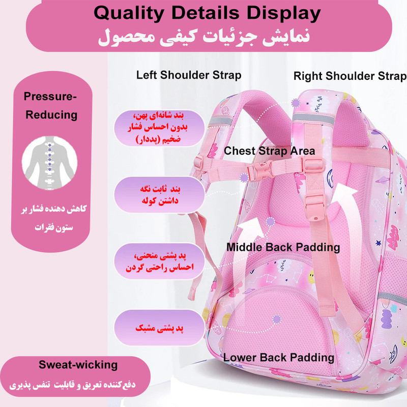 کوله پشتی مدرسه مدل 5170 - Image 9
