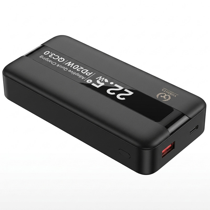پاوربانک 22.5 وات یوشیتا مدل YP-021 ظرفیت 20000 میلیآمپرساعت به همراه سه عدد کابل USB-C/ لایتنینگ / USB-C - Image 10